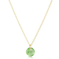 16" necklace gold - reflection small charm - 08