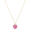16" necklace gold - reflection small charm - 10