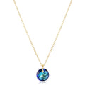 16" necklace gold - reflection small charm - 12