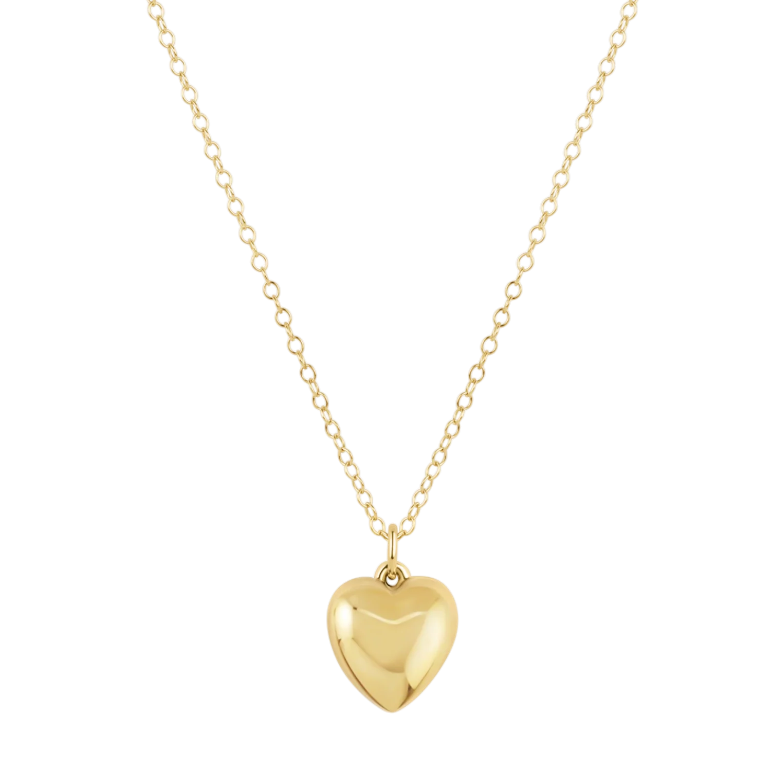 16" necklace gold - love plush gold charm