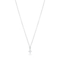 16" necklace sterling - signature cross small sterling charm