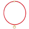 hope classic bracelet - red - star small gold disc