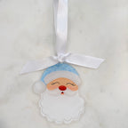 Blue Santa Claus Acrylic Christmas Ornament