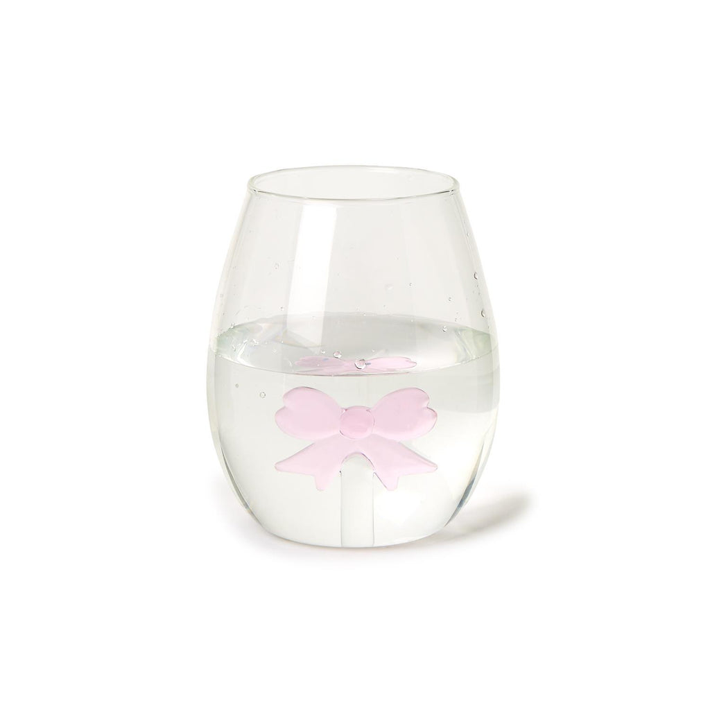 Stemless Bow Wine Glass