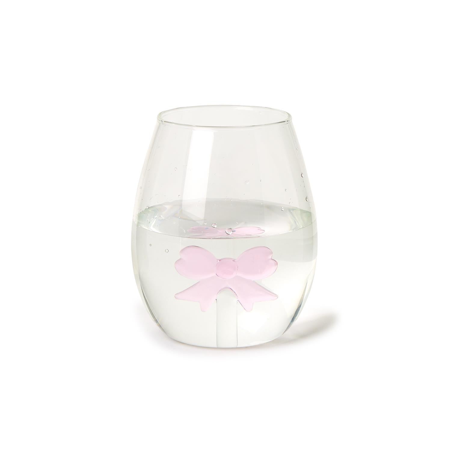 Stemless Bow Wine Glass