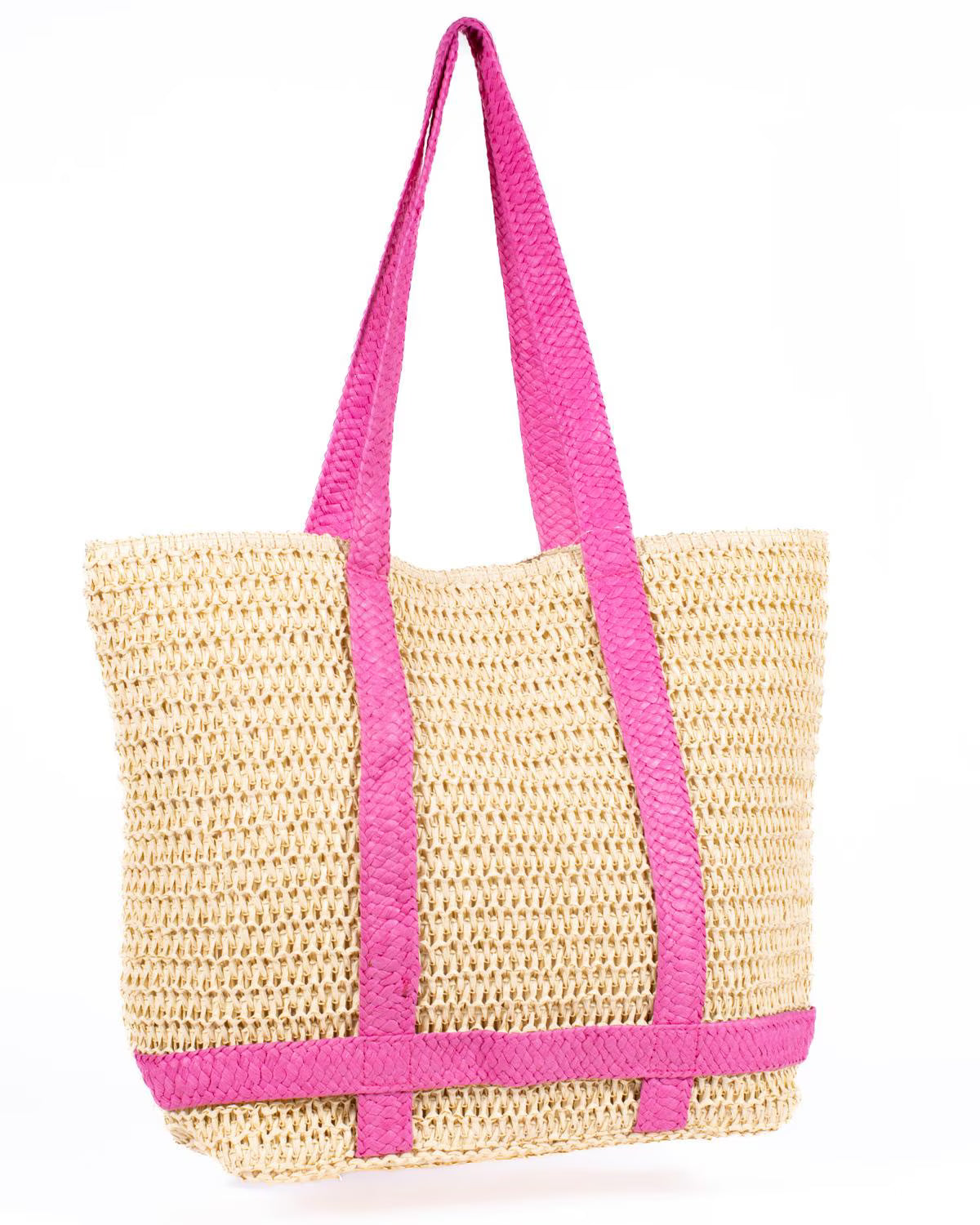 Brittney Beach Tote in Hot Pink