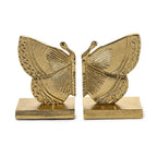 Gold Butterfly Bookends