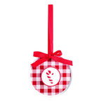 Candy Cane Acrylic Disc Ornament