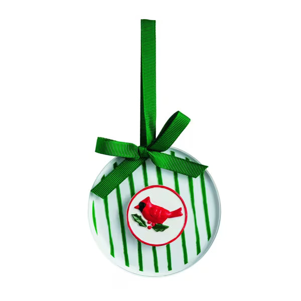 Cardinal Acrylic Disc Ornament