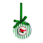 Cardinal Acrylic Disc Ornament