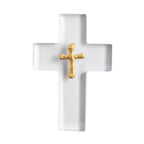 Clear Resin Gold Cross