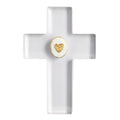 Clear Resin Intaglio Heart Cross
