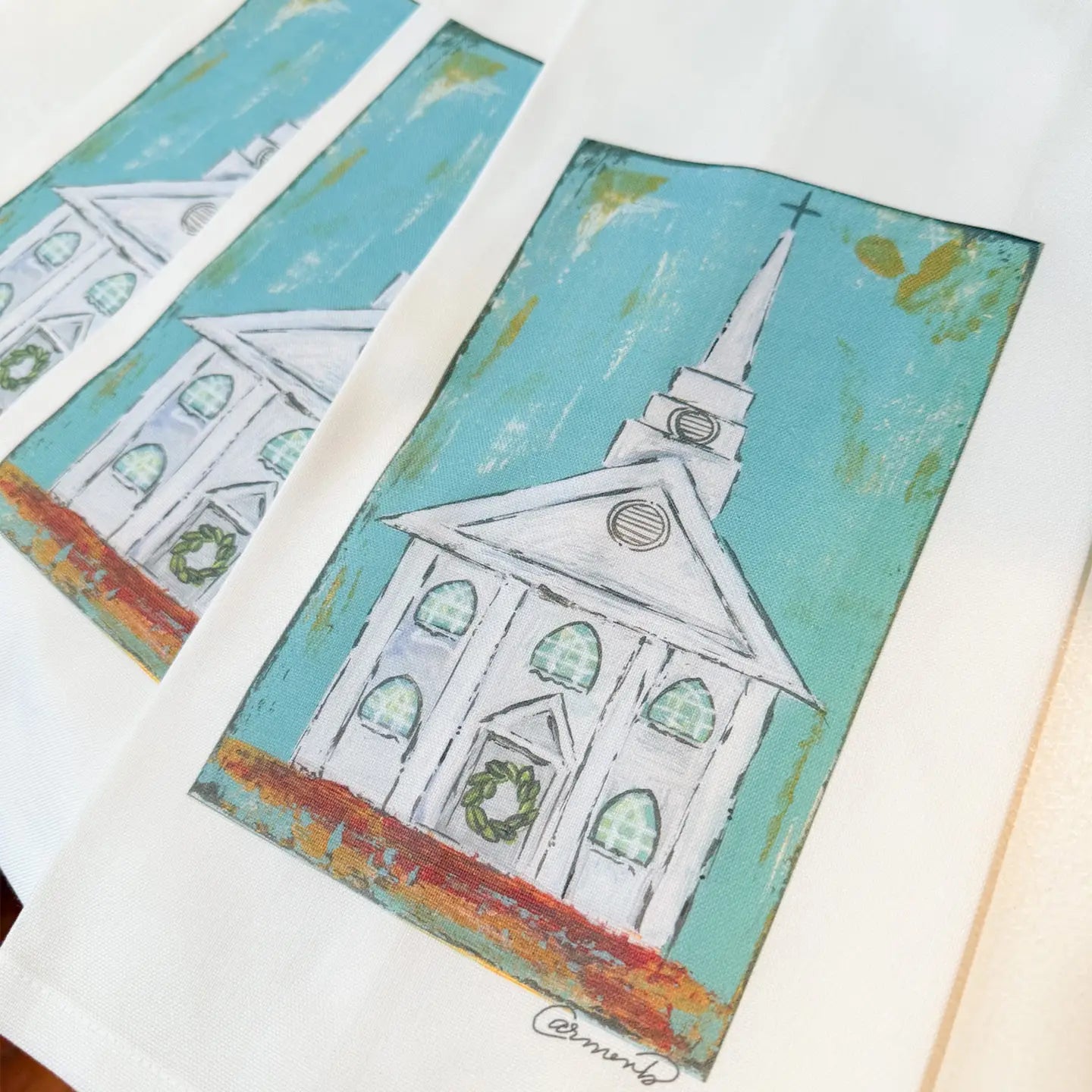 Church Tea Towel