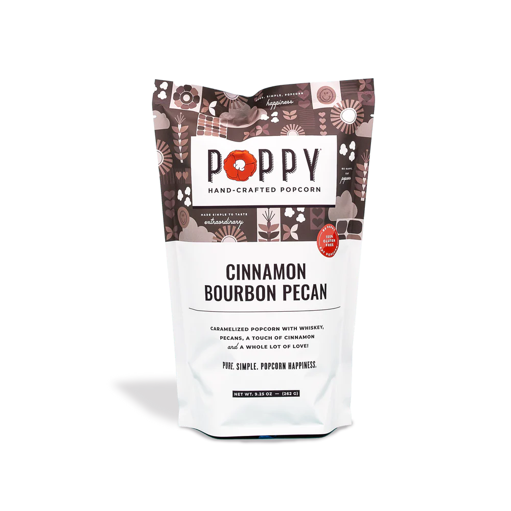 Cinnamon Bourbon Pecan Poppy Popcorn