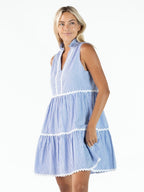 Coastal Prep Dress Blue