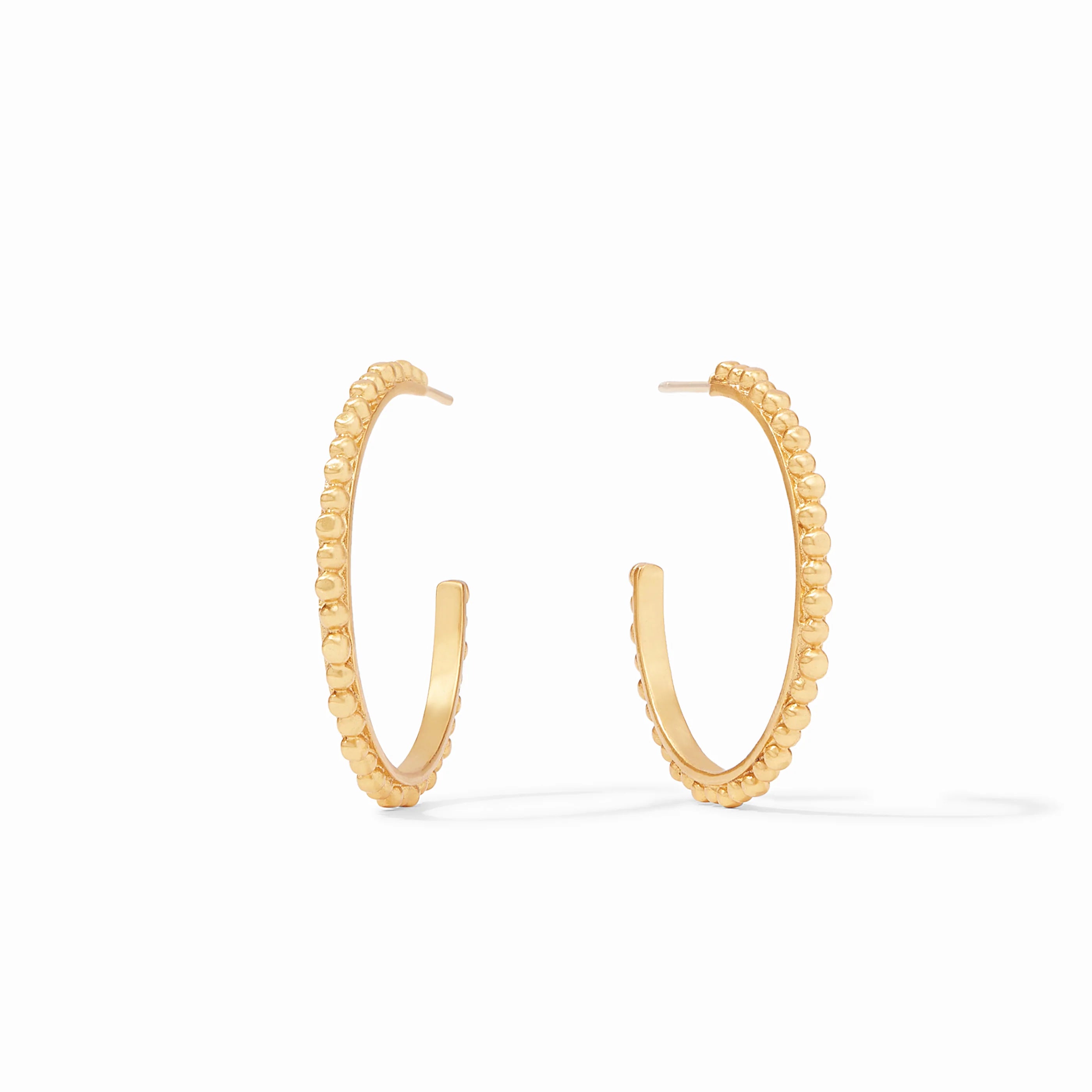 Colette Bead Gold Hoop Medium