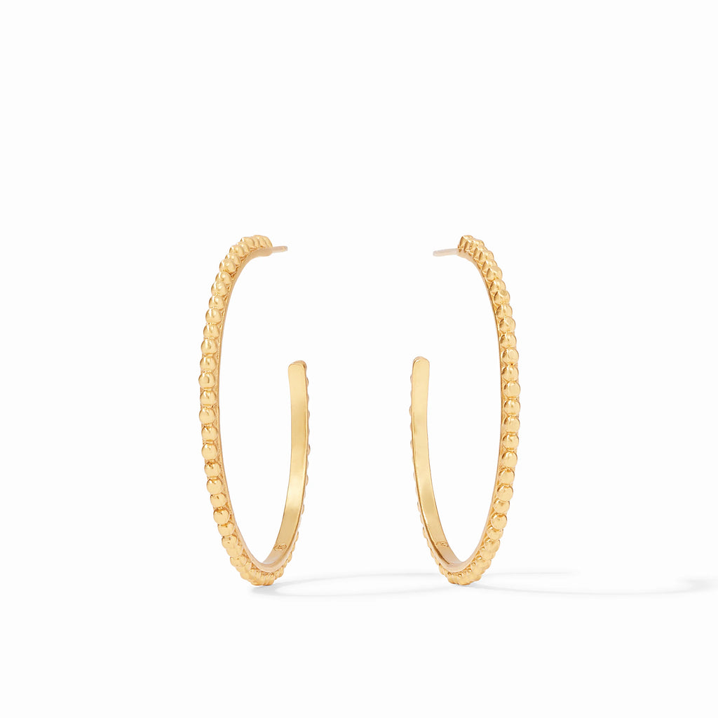 Colette Bead Gold Hoop Large