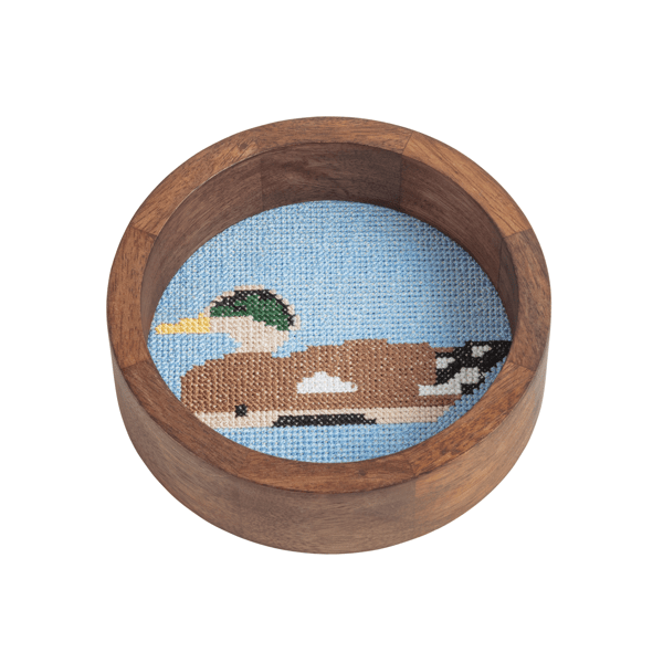 Duck Needlepoint Coaster