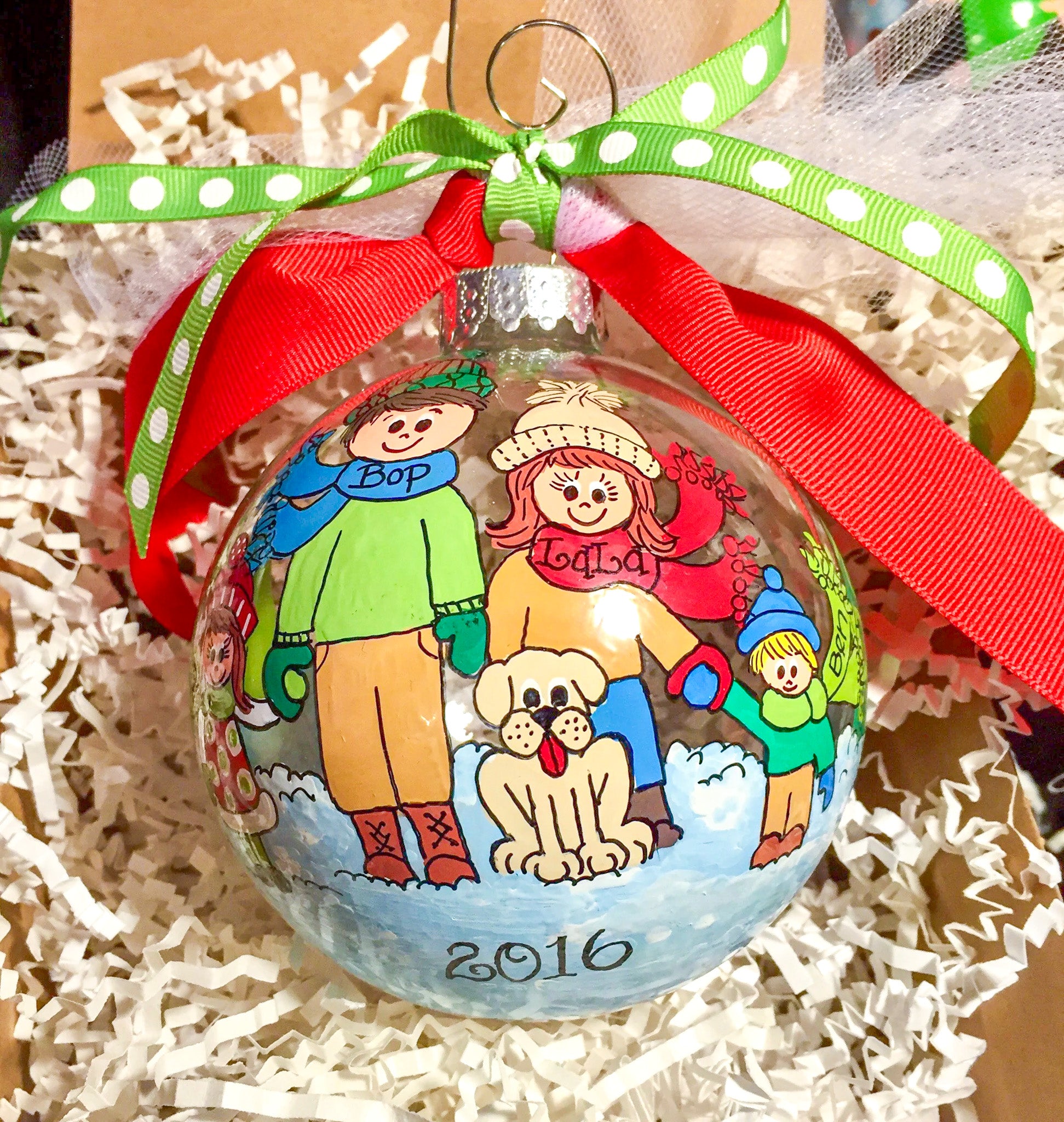 Winter Family Christmas Ornament - PREORDER - LIMITED QUANTITY