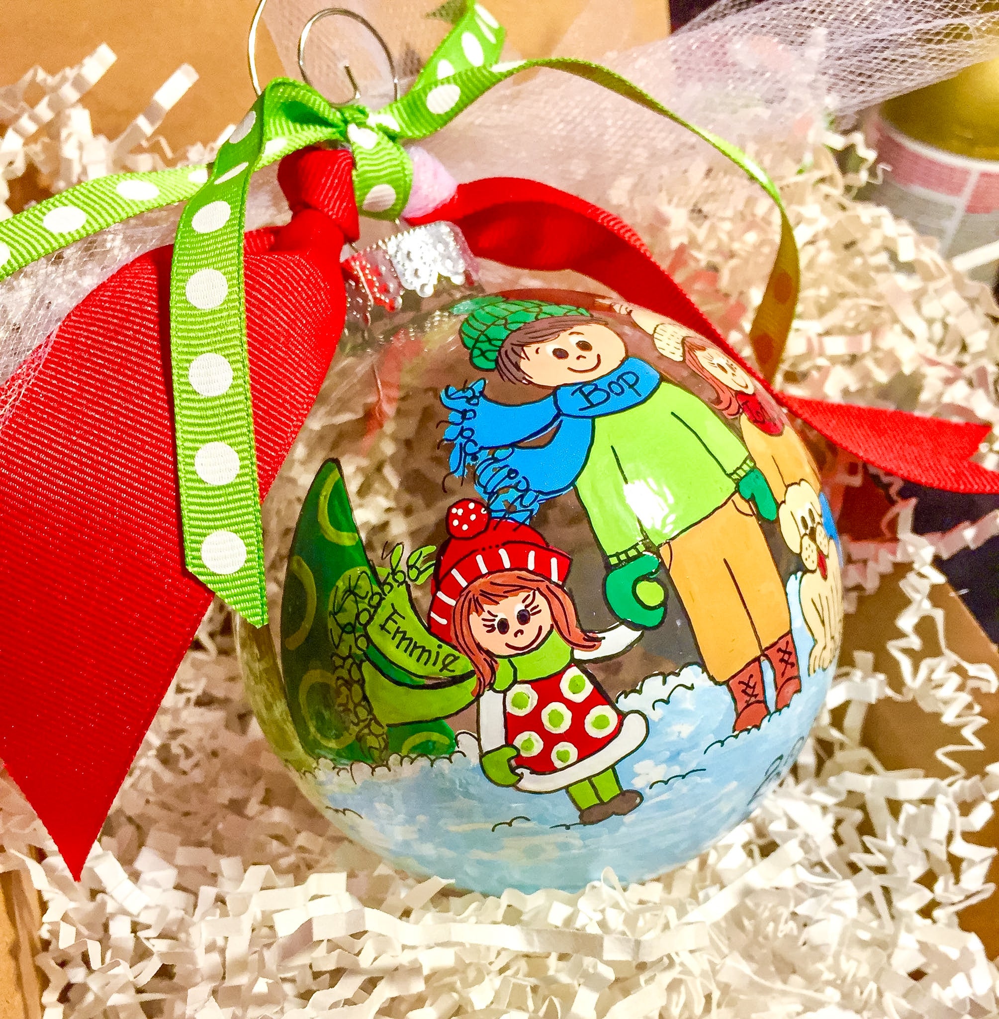 Winter Family Christmas Ornament - PREORDER - LIMITED QUANTITY