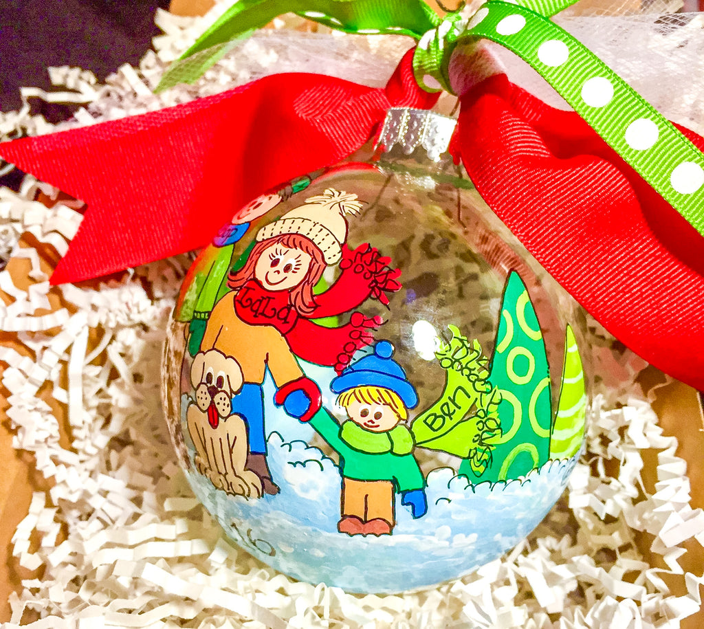 Winter Family Christmas Ornament - PREORDER - LIMITED QUANTITY
