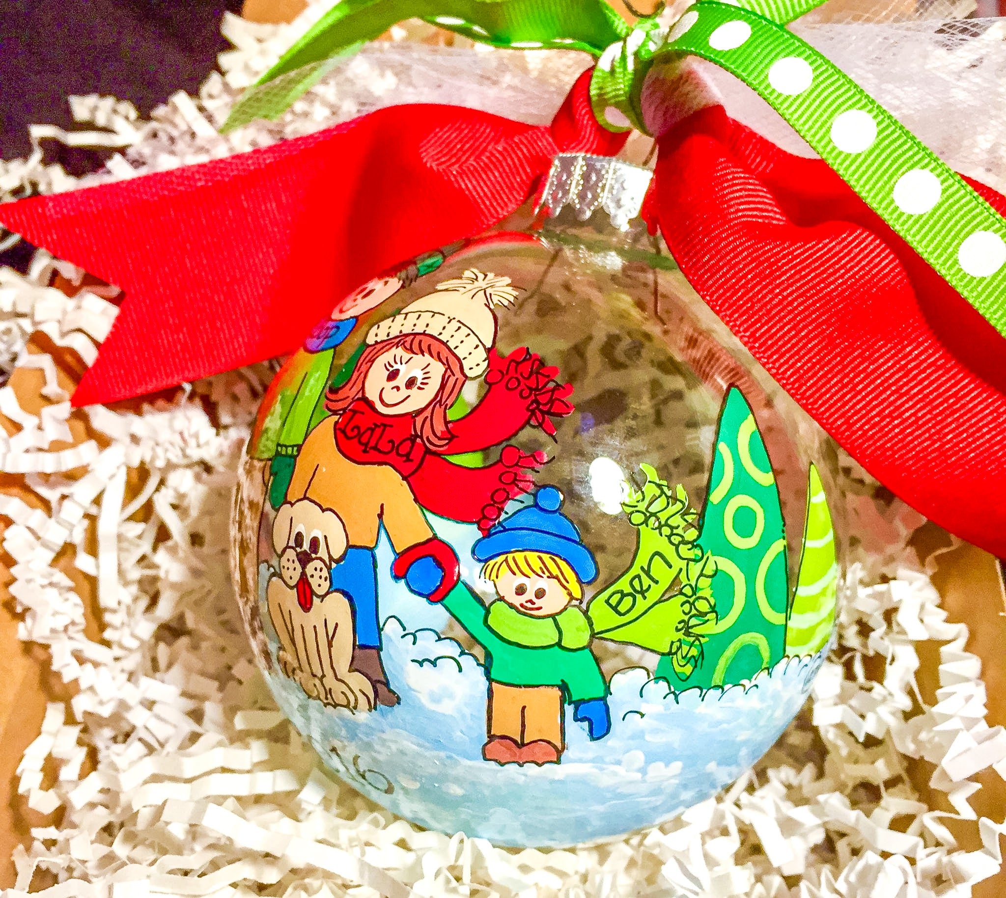 Winter Family Christmas Ornament - PREORDER - LIMITED QUANTITY