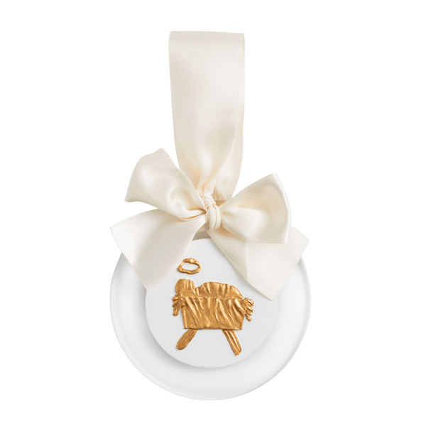 Gold Baby Jesus Intaglio Ornament