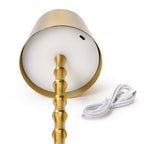 LED Portable Cordless Gold Bamboo Lamp