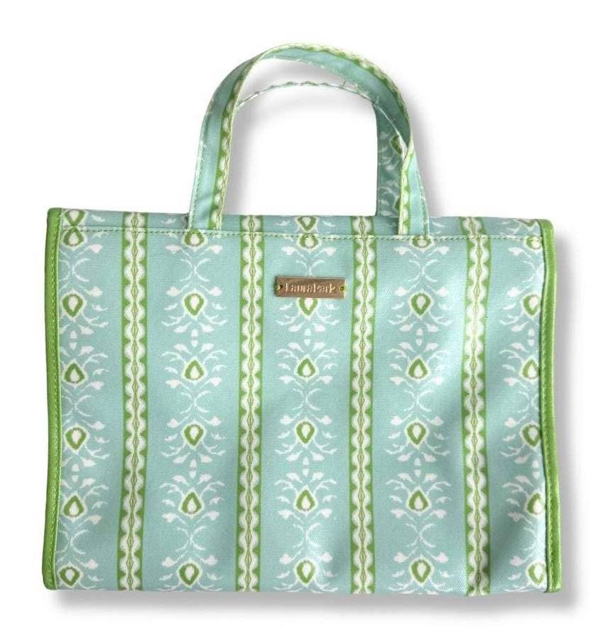 Rosemary Stripe Blue  Hanging Travel Case