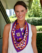 Hollis Scarf Medium Purple Orange