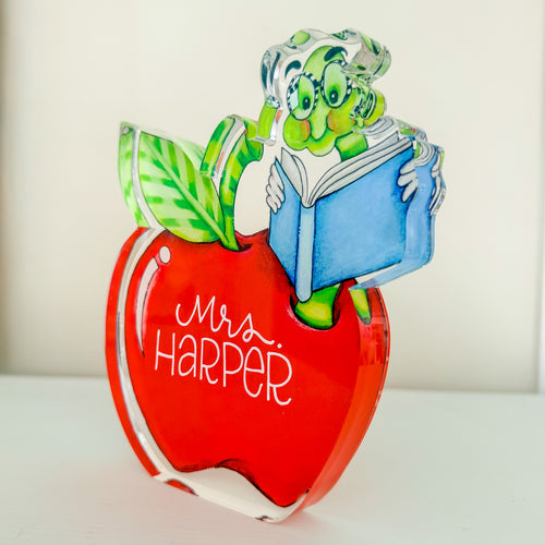 Bookworm Acrylic Desk Sitter