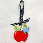 Bookworm Acrylic Christmas Ornament