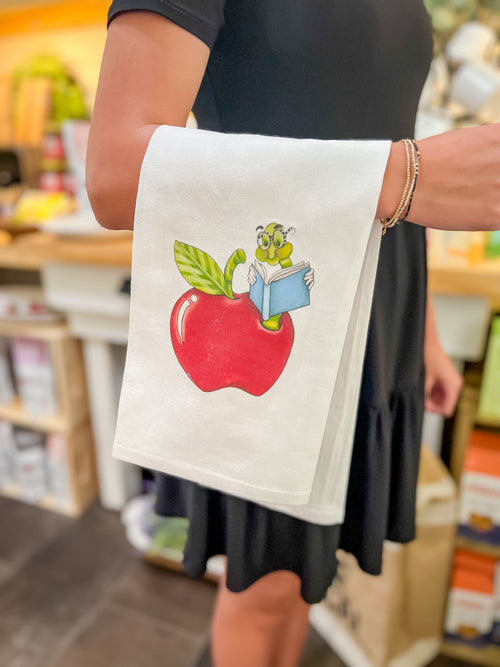 Bookworm Tea Towel