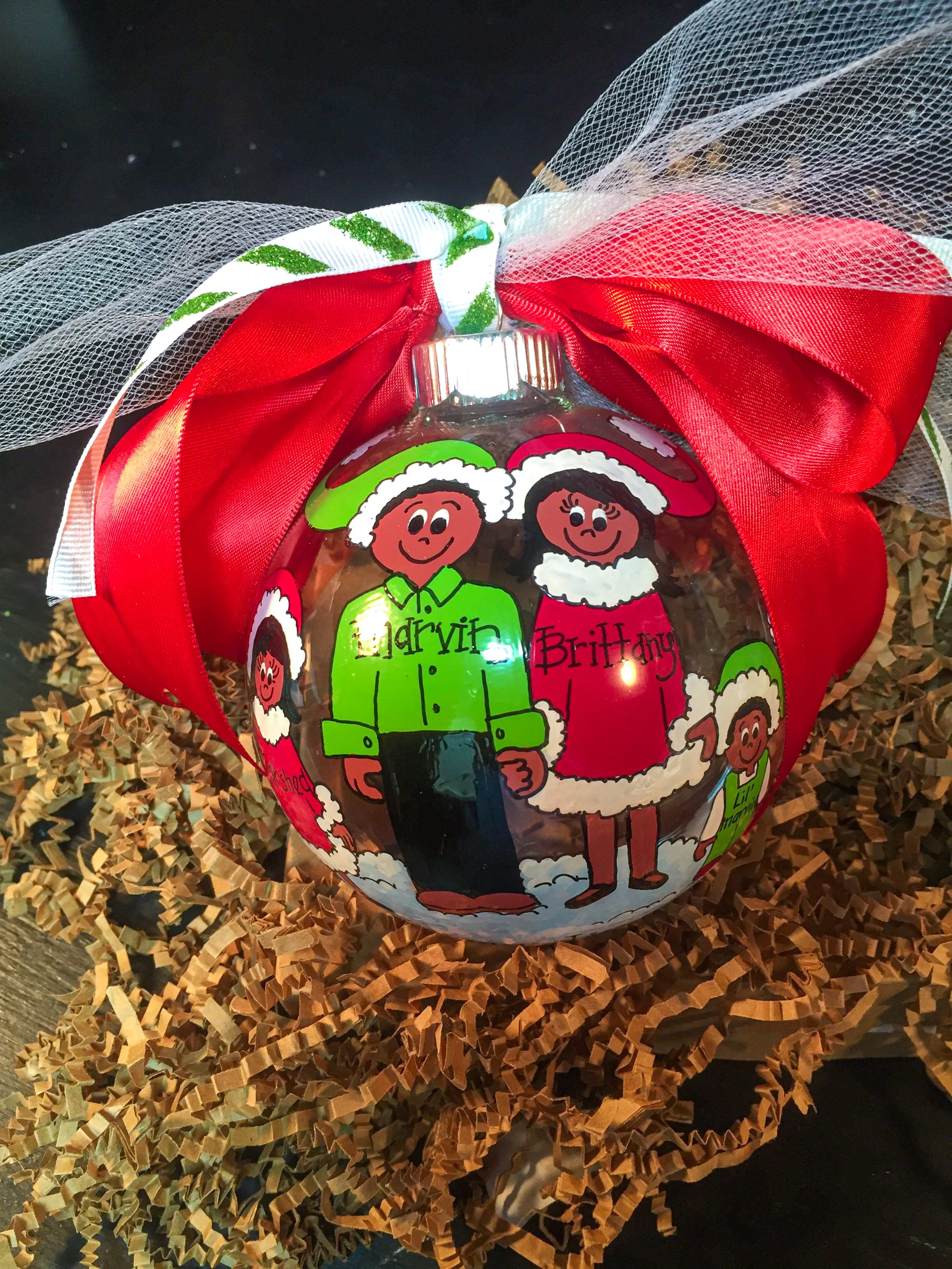 Black Holiday Family Christmas Ornament - PREORDER - LIMITED QUANTITY