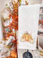 Rustic Pumpkin Tea Towel