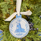 Shepherd Blue & White Acrylic Ornament