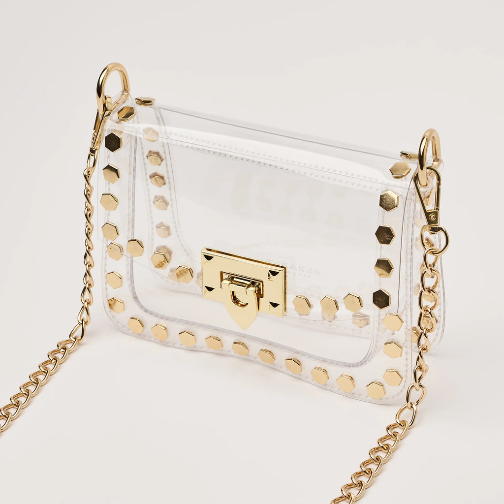 Jackie Gold Hexagon Stadium Bag
