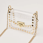 Jackie Gold Hexagon Stadium Bag