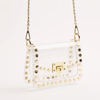 Jackie Gold Hexagon Stadium Bag