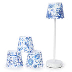 Blue and White Lamp Shade Covers