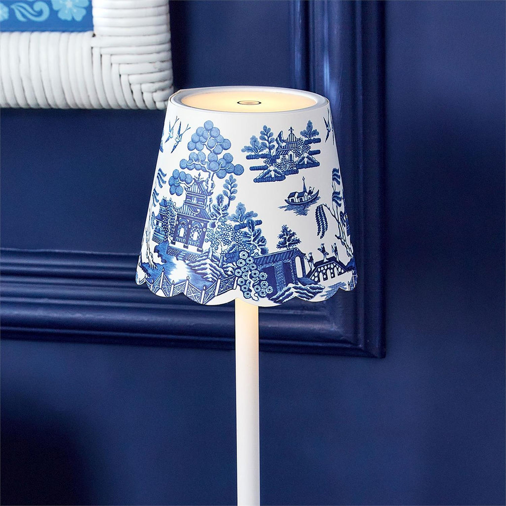 Blue and White Lamp Shade Covers