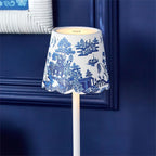 Blue and White Lamp Shade Covers