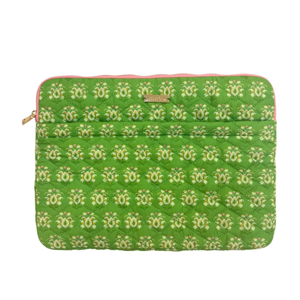 Rosemary Stripe Meadow Quilted Laptop Case