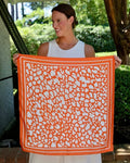 Lawson Leopard Scarf Medium Orange White