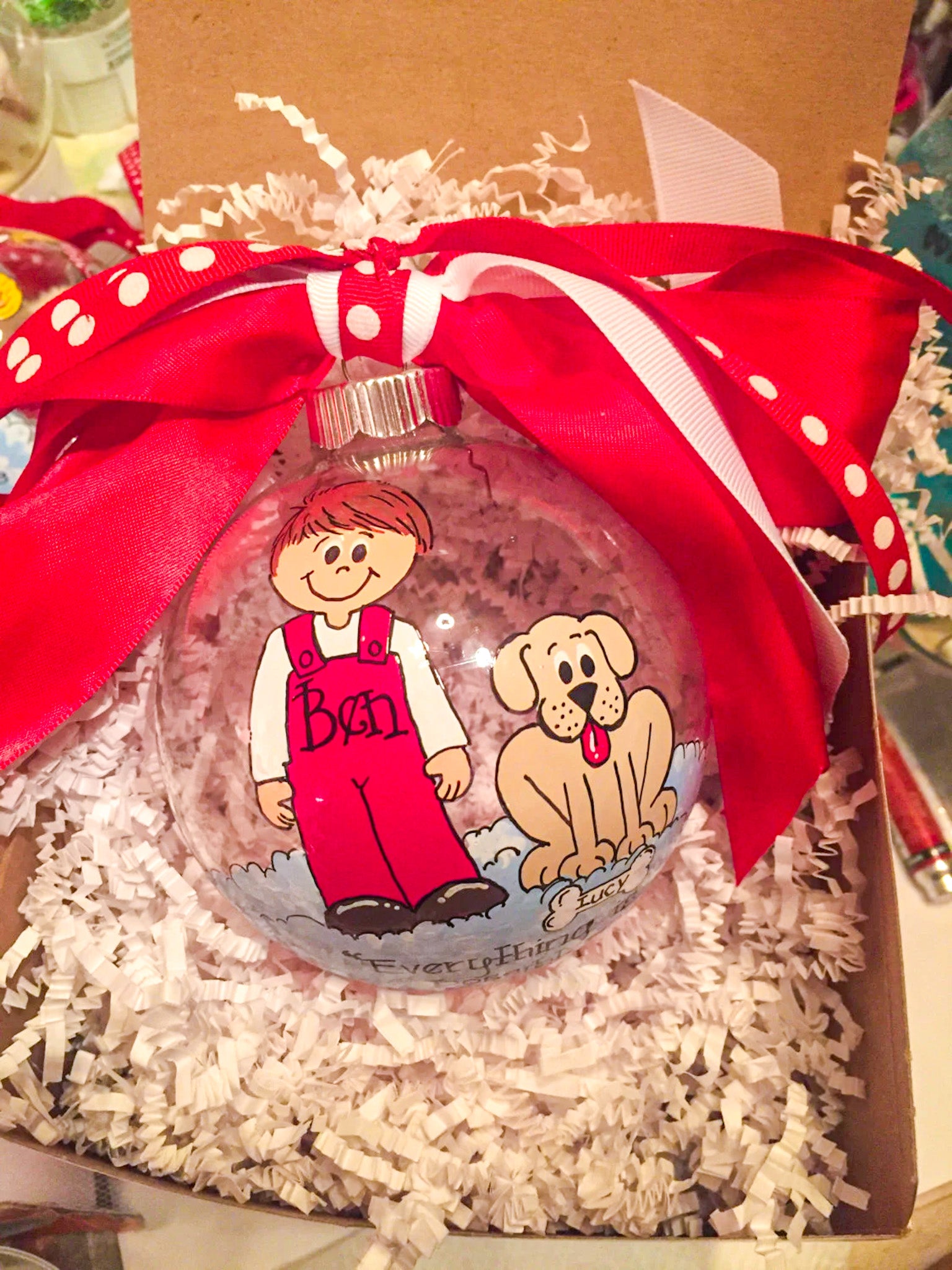 Little Boy Christmas Ornament - PREORDER - LIMITED QUANTITY