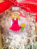 Little Girl Christmas Ornament - PREORDER - LIMITED QUANTITY