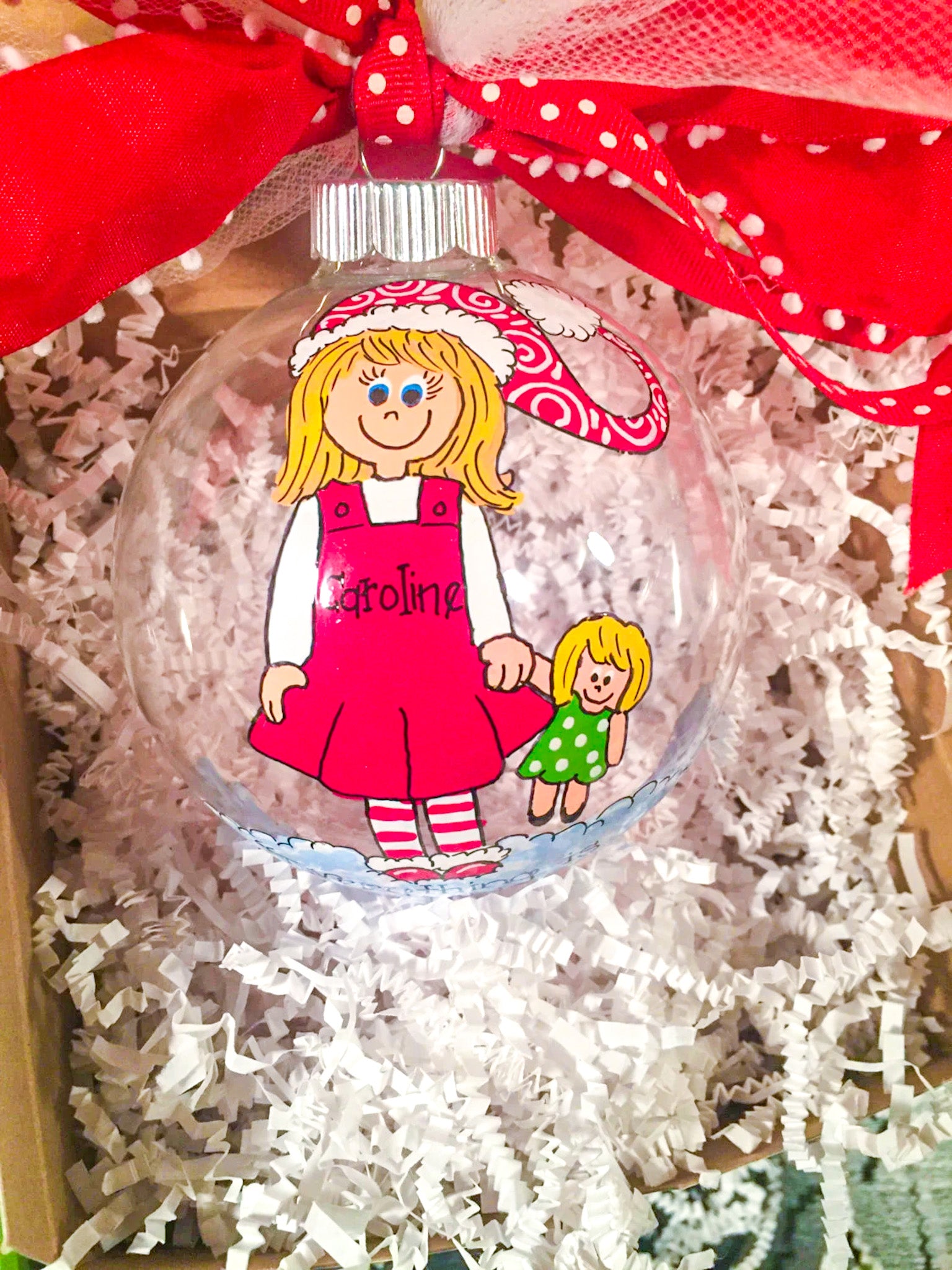 Little Girl Christmas Ornament - PREORDER - LIMITED QUANTITY