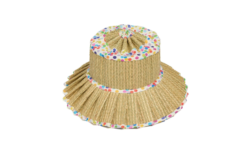Lorna Murray Polka Rainbow Luxe Capri Hat