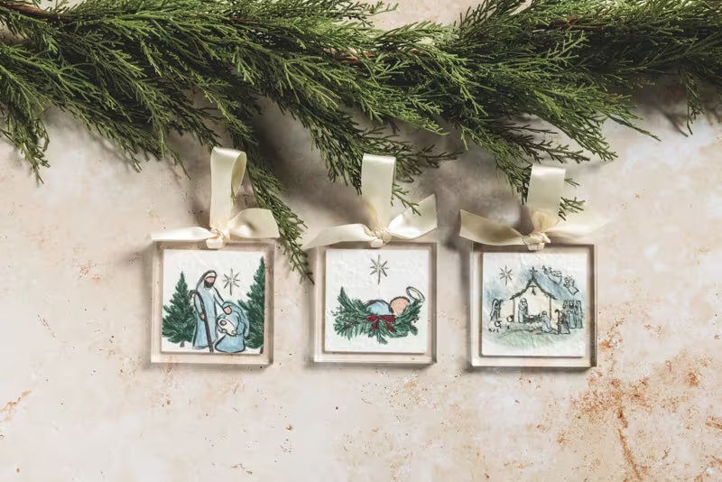 Manger Acrylic Ornament