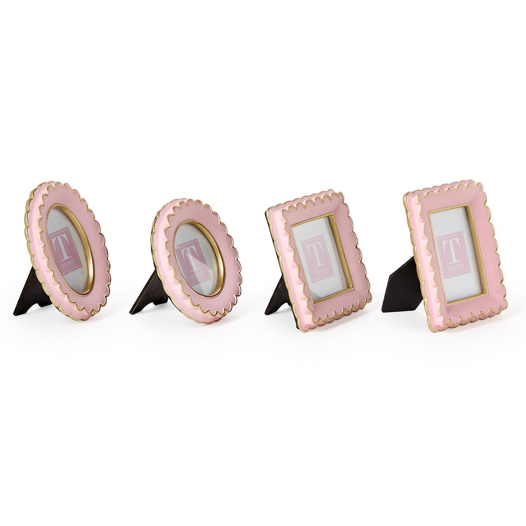 Pink Scallop Mini Frames